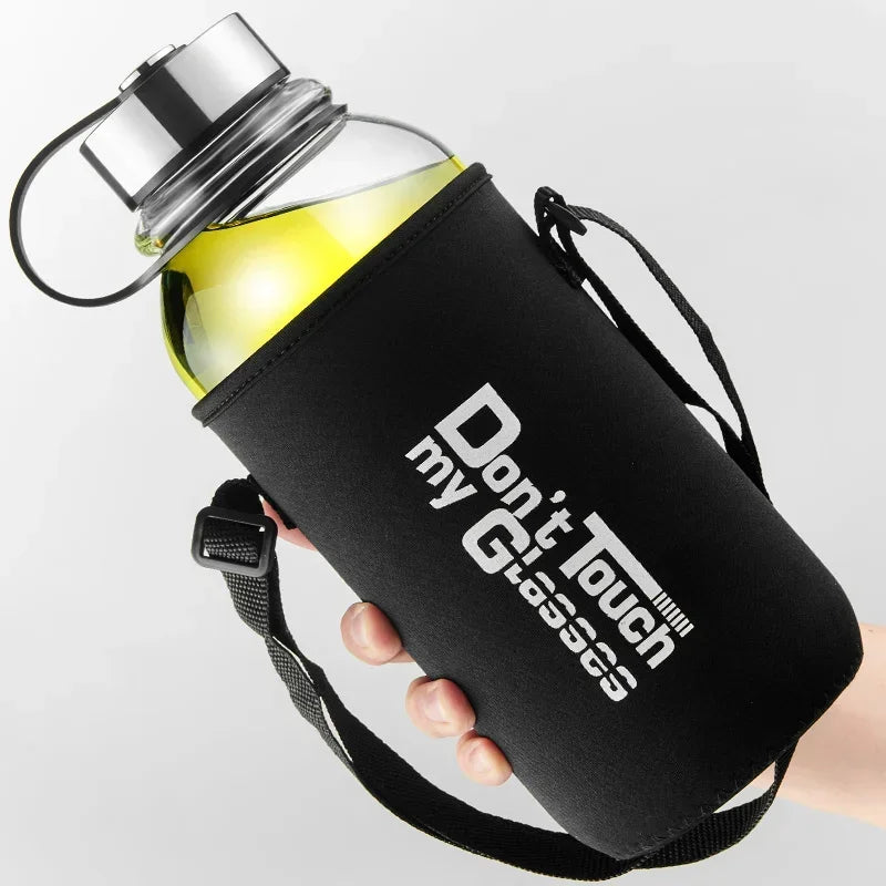 Large Capacity Glass Water Bottles Portable Leakproof Cup Outdoor Sports Camping Picnic Bicycle Cycling Tour Drink Bottle