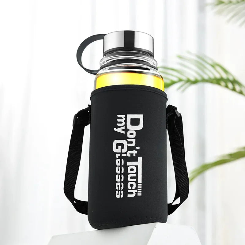 Large Capacity Glass Water Bottles Portable Leakproof Cup Outdoor Sports Camping Picnic Bicycle Cycling Tour Drink Bottle